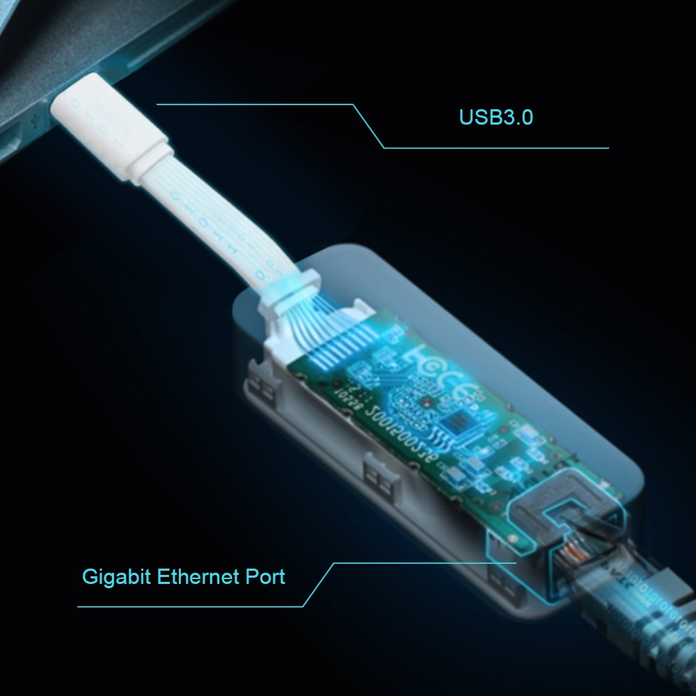 TPLINK USB Type-C to RJ45 Gigabit Ethernet Network Adapter UE300C
