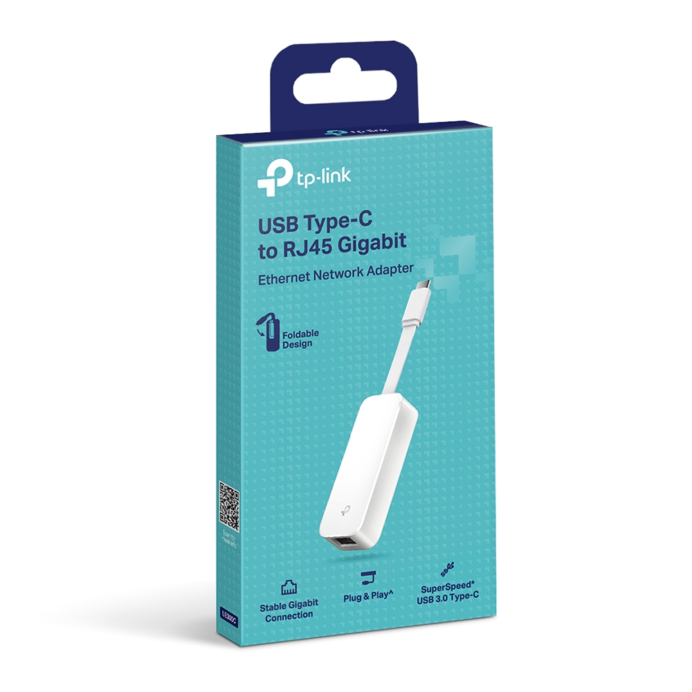 TPLINK USB Type-C to RJ45 Gigabit Ethernet Network Adapter UE300C
