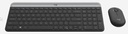 Logi Slim Wireless Keyboard and Mouse Combo MK470 - Graphite