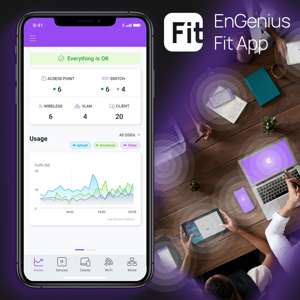 EnGenius Fit 410W PoE+ 24 Port Gigabit Switch
EWS7928FP-FIT