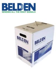 Belden 7814A Category 6 / CAT6 Cable U/UTP PVC 4 Pair AWG 24 Indoor 305Meters 1000ft / Blue Color (BELDEN CAT6)