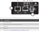 Vertiv RDU101 Web/SNMP management card for GXT5