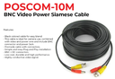 Poscpm-10 BNC Video Power Siamese Cable