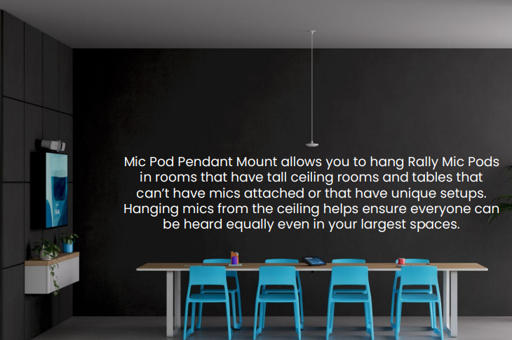 LOGI Mic Pod Pendant mount off white #952-000123