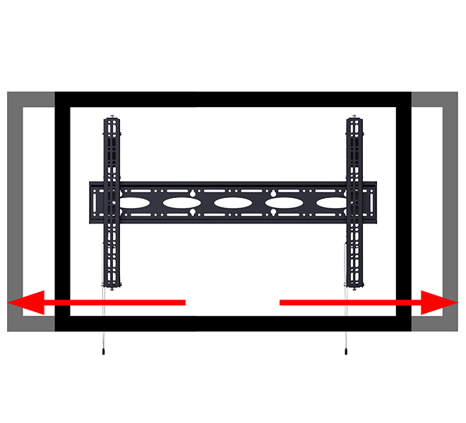 B-TECH XL Heavy Duty Universal Flat Screen Wall Mount with Tilt BT9910