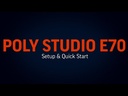 Poly Studio E70 auto track 4k USB camera with dual lens, 2200-87090-001