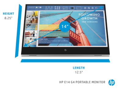 HP E14 G4 Portable Monitor (1B065AA)