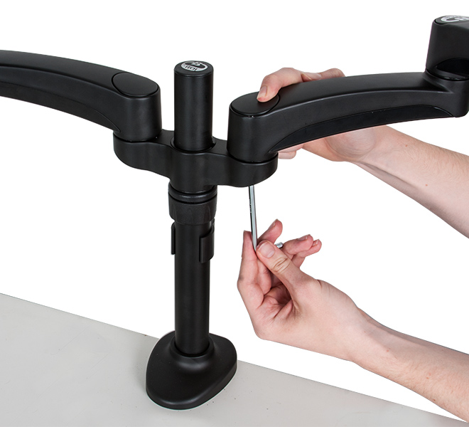 B Tech AV Mounts Twin Screen Desk Mount BT7374