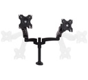 B TECH Full Motion Twin Screen Desk Mount BT7384 Dual Articulated Arms