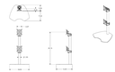 Legrand Chief Dual Vertical Table Stand - KTP230B