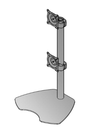 Legrand Chief Dual Vertical Table Stand - KTP230B