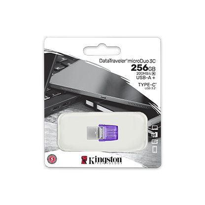 Kingston DataTraveler microDuo 3C USB Flash Drive USB Type-C and Type-A Flash Drive