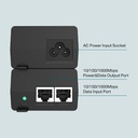 TPLINK TL-POE160S
"PoE+ Injector Adapter
PORT: 1× Gigabit PoE Port, 1× Gigabit Non-PoE Port