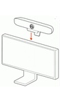 Poly Replacement display/monitor clamp for Poly Studio Studio E70 camera,