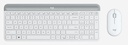 Logitech Slim Wireless Keyboard and Mouse Combo MK470 White