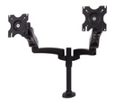 B TECH Full Motion Twin Screen Desk Mount BT7384 Dual Articulated Arms