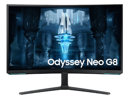 Samsung 32" Odyssey Neo G8 4K UHD 240Hz 1ms Quantum HDR2000 Curved Gaming Monitor LS32BG852NEXXP