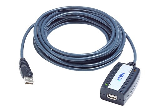 Aten 5m USB 2.0 Extender Cable (Daisy-chaining up to 25m)
