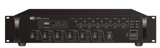 ITC 120 Watts 6-zone multi-function mixer power amplifier Model  #TI-1206S