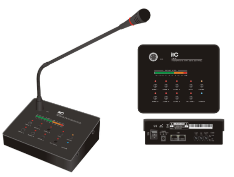 ITC T-216 Six zones paging microphone