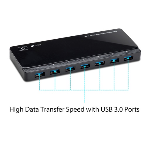
TPLINK USB 3.0 7-Port Hub with 2 Charging Ports UH720