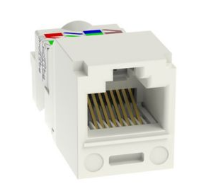 PANNET Panduit,Cat.6 MINI-COM TX6 Plus Jack Module, Ivory White  CJ688TPIW