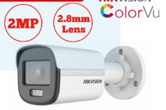 Hikvision ColorVu  Fixed Bullet IPC [12VDC/PoE, Metal Cover Body] DS-2CD1027G0-L(C)(2.8)