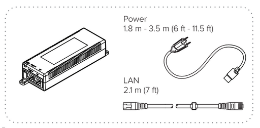 Poly Power Kit for Poly Trio C60. Incl. 100-240V 2200-86680-001