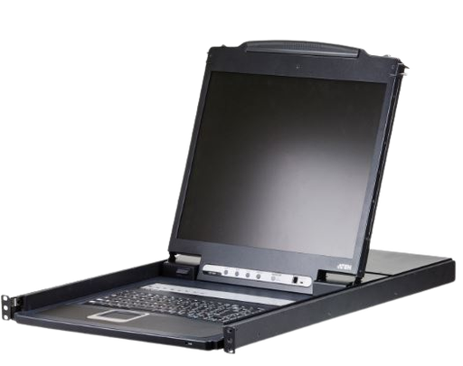 Aten 8P PS/2-USB VGA LCD KVM SWITCH W/USA KB CL1308N